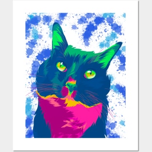 Cat in pop art Posters and Art